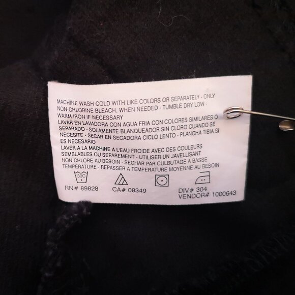 NWT Bandolinoblu Denim Ladies Size Small Black Corduroy Jacket - Picture 10 of 12